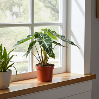 Kamerplant - Alocasia Amazonica Polly - Pot Ø 12cm Hoogte ↕ 30cm