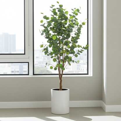 XL kunstplant - Eucalyptus Blauwe Gomboom - Hoogte ↕ 140cm