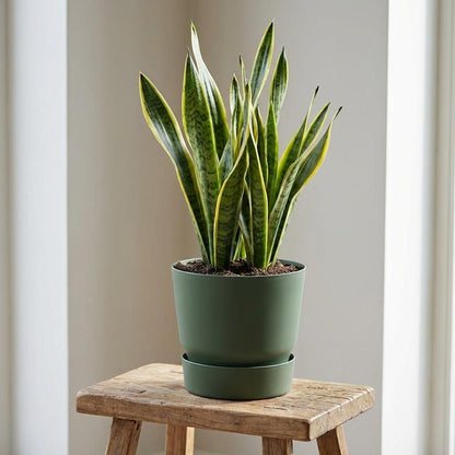 Sierpot - Greenville Round Leaf - Ø 25cm - Groen