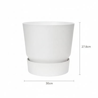 Sierpot - Ronde Buitenpot 30cm - Wit