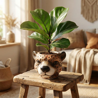 Sierpot - Planter Luipaard Bruin - Ø 12cm x H 9,5cm