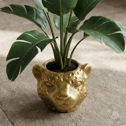 Sierpot - Planter Luipaard Goud - Ø 12cm x H 9,5cm