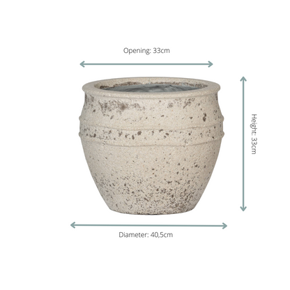 Pot - Athena M Chalk White - Ø 41cm Hoogte ↕ 33cm