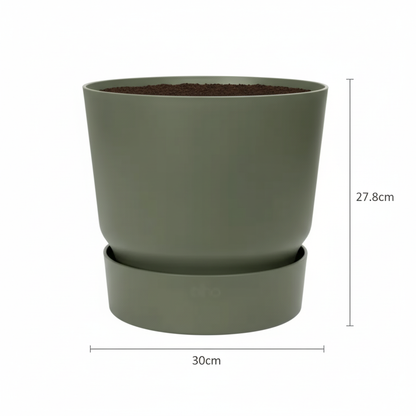Sierpot - Greenville Round Leaf - Ø 30cm - Groen