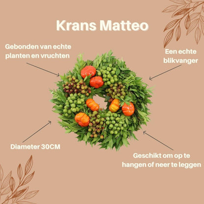 Echte krans Matteo - Ø 30cm