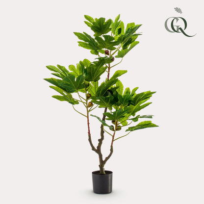 Kunstplant - Ficus Carica Vijgenboom - Hoogte ↕ 95cm
