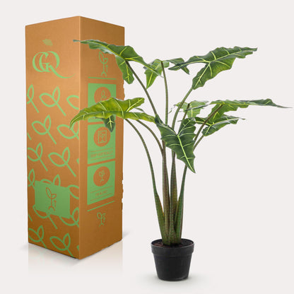 Kunstplant - Alocasia Frydek Olifantsoor - 120 cm
