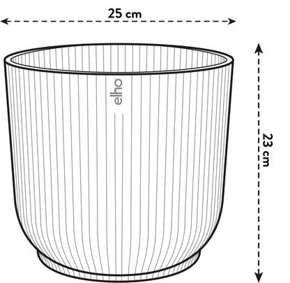 Pot - Vibes Fold Round Roze - Ø 25cm H 23cm