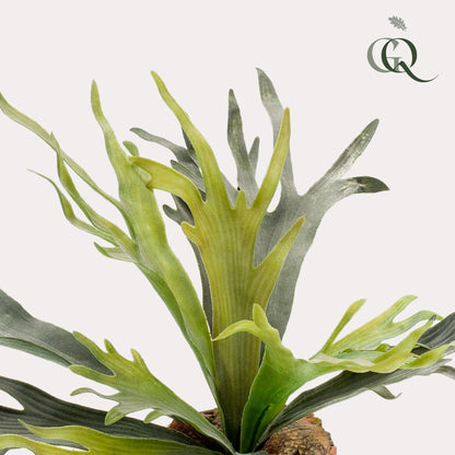 Kunstplant - Staghorn Fern Hertshoornvaren - Hoogte ↕ 50cm