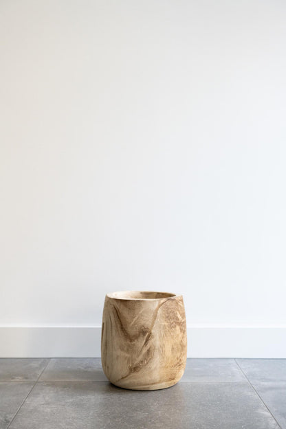 Sierpot - Hout Lichtbruin Pia - M - H25cm B23cm