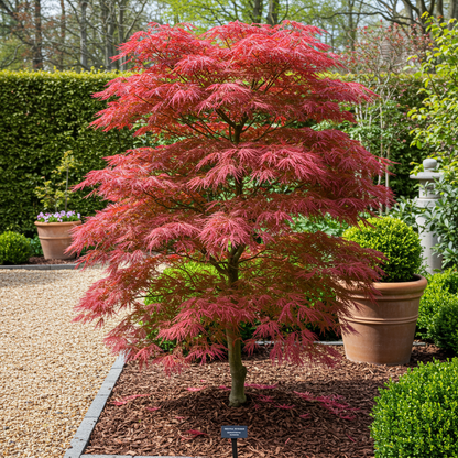 Buitenplant 2x Acer palmatum Beni Maiko - Pot Ø 19cm Hoogte ↕ 70cm
