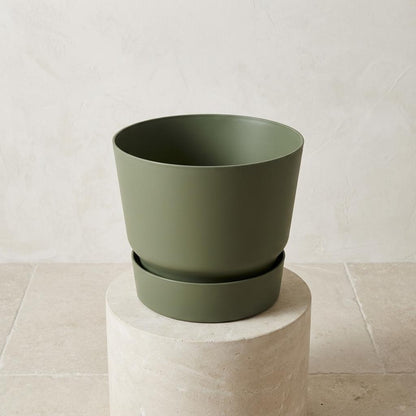 Sierpot - Greenville Round Leaf - Ø 25cm - Groen