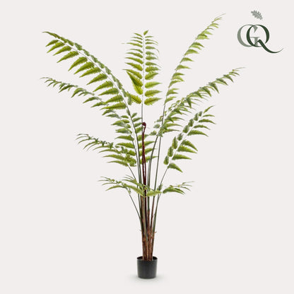 Kunstplant XL - Rumohra Adiantiformis Ledervaren - Hoogte ↕ 180cm