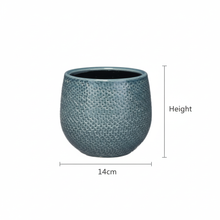 Pot Gabriel Rond Blauw - Ø 14cm