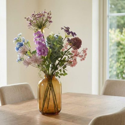 Kunstbloemen - Boeket Purple Bloom Deluxe - 10 stelen - Hoogte ↕ 90cm