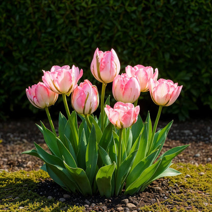 Bloembollen - Tulp Double Pink - Roze - 12 stuks - Bolmaat 11/12