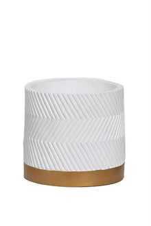 Sierpot - Groovy White Matte - Ø 13cm