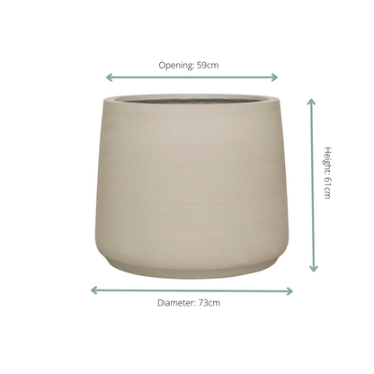 Sierpot - Jumbo Patt Beige Washed - Ø 73cm Hoogte ↕ 61cm