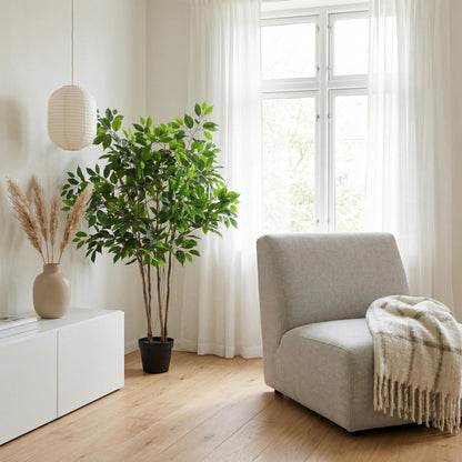 Grote Kunstplant - Ficus Benjamina - Hoogte ↕ 128cm