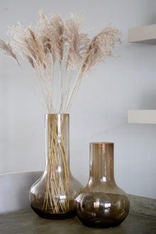 Vaas - Glas Seim Taupe - H37cm W25cm