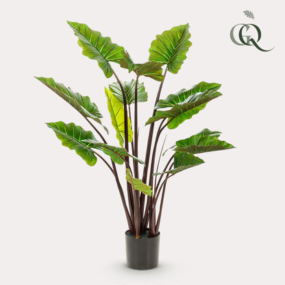 XL kunstplant - Colocasia Pink China - Olifantsoor - Hoogte ↕ 130cm