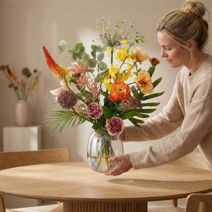 Kunstbloemen boeket - Tropical Chic Deluxe Real Touch - 13 stelen - Hoogte ↕ 105cm