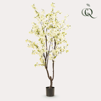 XL Kunstplant - Prunus Kersenbloesem Wit - 210cm