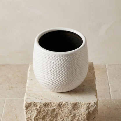 Sierpot Gabriel Rond Wit - Pot Ø 14cm