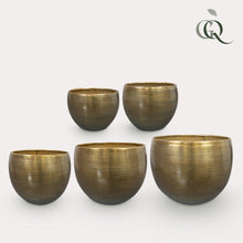Pot - Set 5x Rowen - Aluminium Goudkleurig