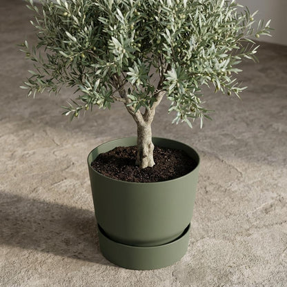 Sierpot - Greenville Round Leaf - Ø 25cm - Groen