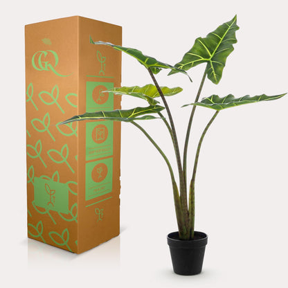 Kunstplant - Alocasia Frydek Olifantsoor - 80 cm