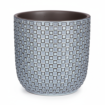 Pot - Mini Pot Relief Blauw - Ø 7cm