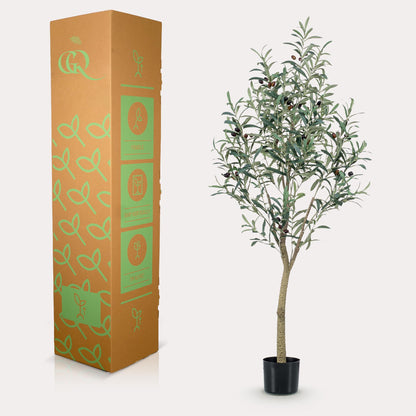 Kunstplant - Olea europaea Olijfboom - Hoogte ↕ 140cm