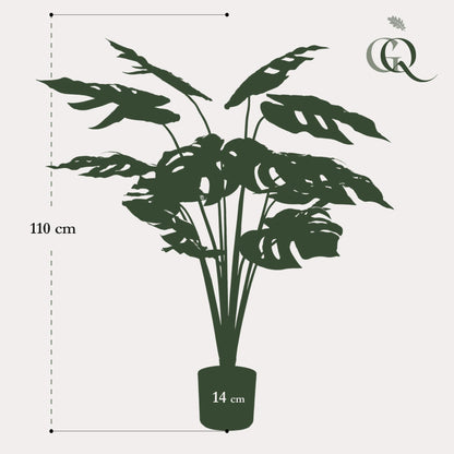 Kunstplant - Monstera Deliciosa - Hoogte ↕ 95cm