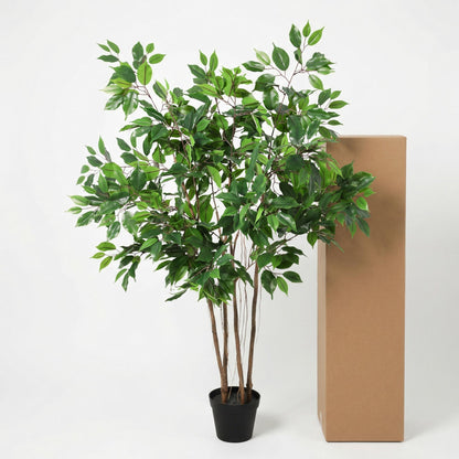 Grote Kunstplant - Ficus Benjamina - Hoogte ↕ 128cm