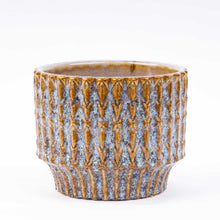 Sierpot Echo Rustic blauw/bruin - Ø 10.8cm H 9cm