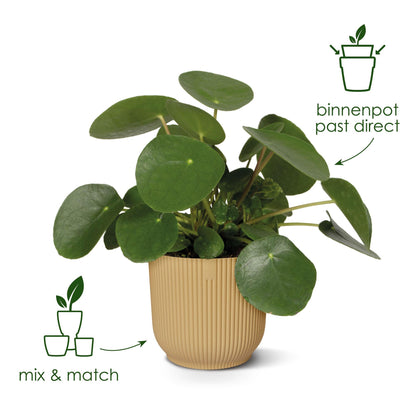 Pot - Vibes Fold Round Wit - Ø 30cm x H 27cm