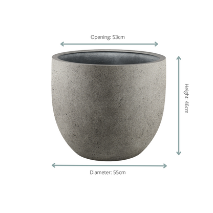 Sierpot - Grigio New Egg Natural Concrete - Ø 55cm x H 46cm