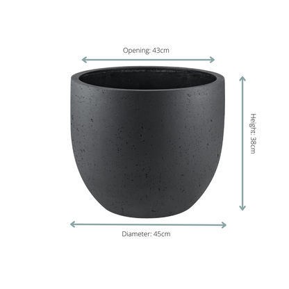 Sierpot - Grigio New Egg Antraciet - Ø 45cm x H 38cm
