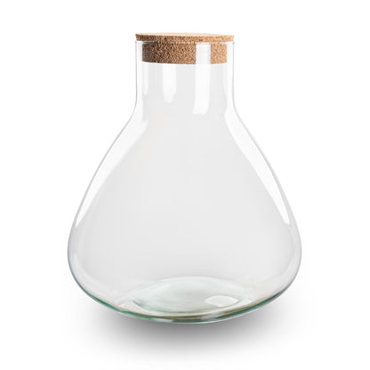 Accessoire - Terrarium Fles met Kurk Sammie - Ø 22,5cm Hoogte ↕ 27cm