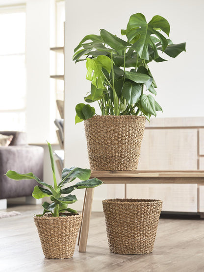 Pot - Mand Jip Naturel Lichtbruin - H25cm W30cm