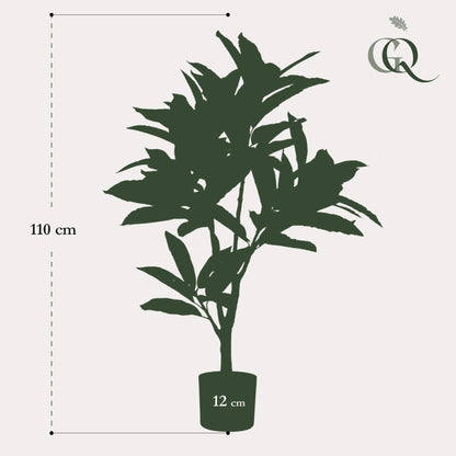 Kunstplant - Croton Codiaeum Wonderstruik - Hoogte ↕ 95cm