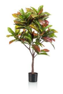 Kunstplant - Croton Codiaeum Wonderstruik - Hoogte ↕ 120cm