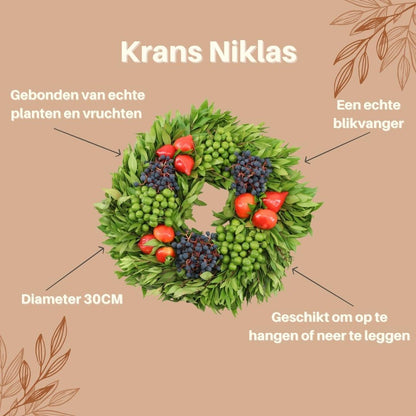 Echte krans Niklas - Ø 30cm