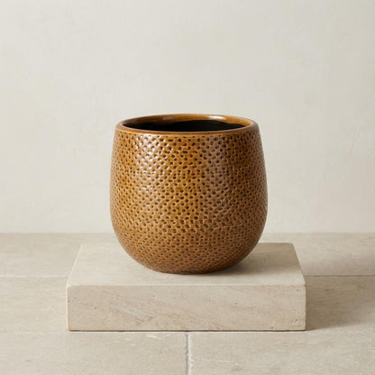 Pot Gabriel Rond Oker - Ø14cm