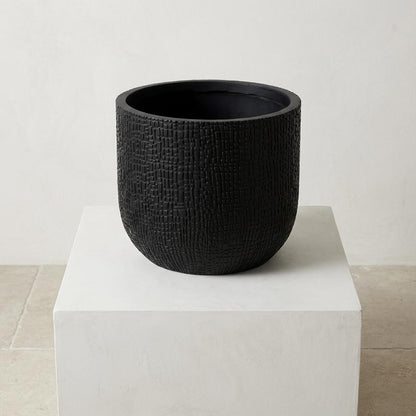 Pot - Nature Skin Bol Antraciet - Ø 17cm x H 15cm