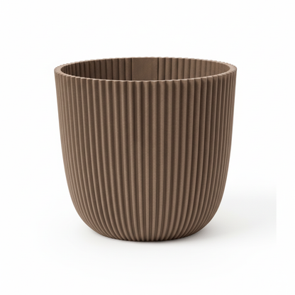 Sierpot - Capi Nature Groove - Warm Taupe - Ø 25cm