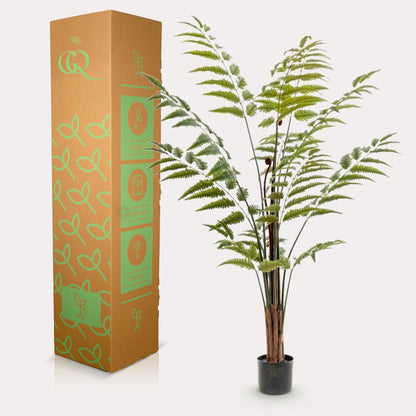 XL Kunstplant - Rumohra Adiantiformis - Ledervaren - Hoogte ↕ 150cm