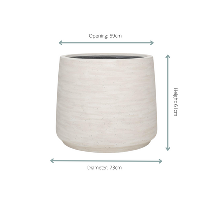 Sierpot - Jumbo Patt Ivory Washed - D73cm x H61cm