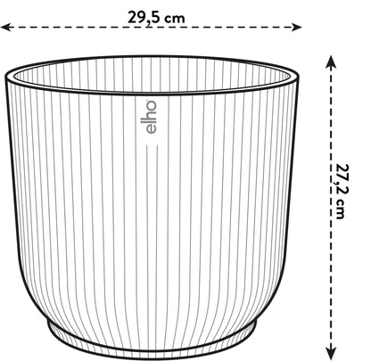 Pot - Vibes Fold Round Wit - Ø 30cm x H 27cm